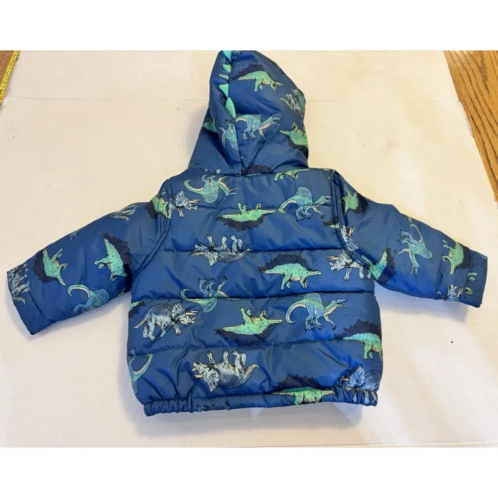 Carter's Size 18 month Dinosaur Winter Coat with Spiky Hood